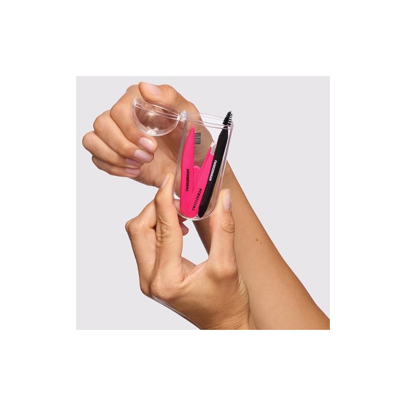 Tweezerman Mini Brow Rescue Kit, Tools for Perfect Brow Shaping