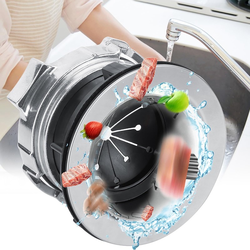 Stainless Steel Garbage Disposal Flange Kit, Sink Mount with Splash