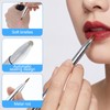 Retractable Lip Brush, Silver Dual Ended Lipstick Brush, Portable Brushes