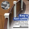 Kinchoix 50 Pack 36" Aluminum Deck Balusters Round Black Deck