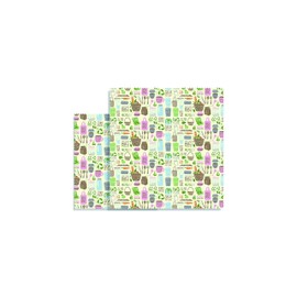 Nuts Beeswax Cloths for Food, Zero Waste Decor, Set of 2, Reusable Oilcloths, Beeswax Wrap, Beeswax Cloth, Alternative to Cling Film, 100% Cotton