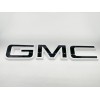 Auto Fit Rear Tailgate GMC Black White OVERLAY Emblem Badge