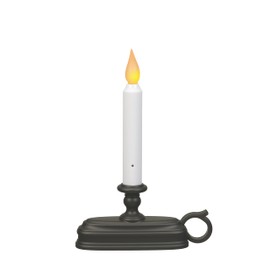 Xodus Innovations FPC1325A Battery Operated 9 inch Window Candle with Tilt to Change Flame Color and Dusk to Dawn Light Sensor Timer, Black/Antique Bronze