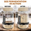 Ultimate Sourdough Starter Jar Kit 31.8 oz - Reusable Jar
