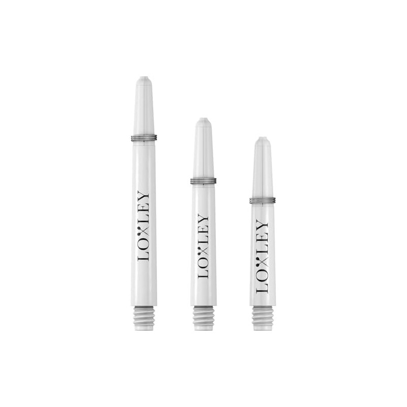 Loxley Nylon Shafts | Dart Stems with Springs | White