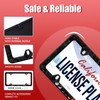 Moon Phase License Plate Frame Stainless Steel Black License Holder