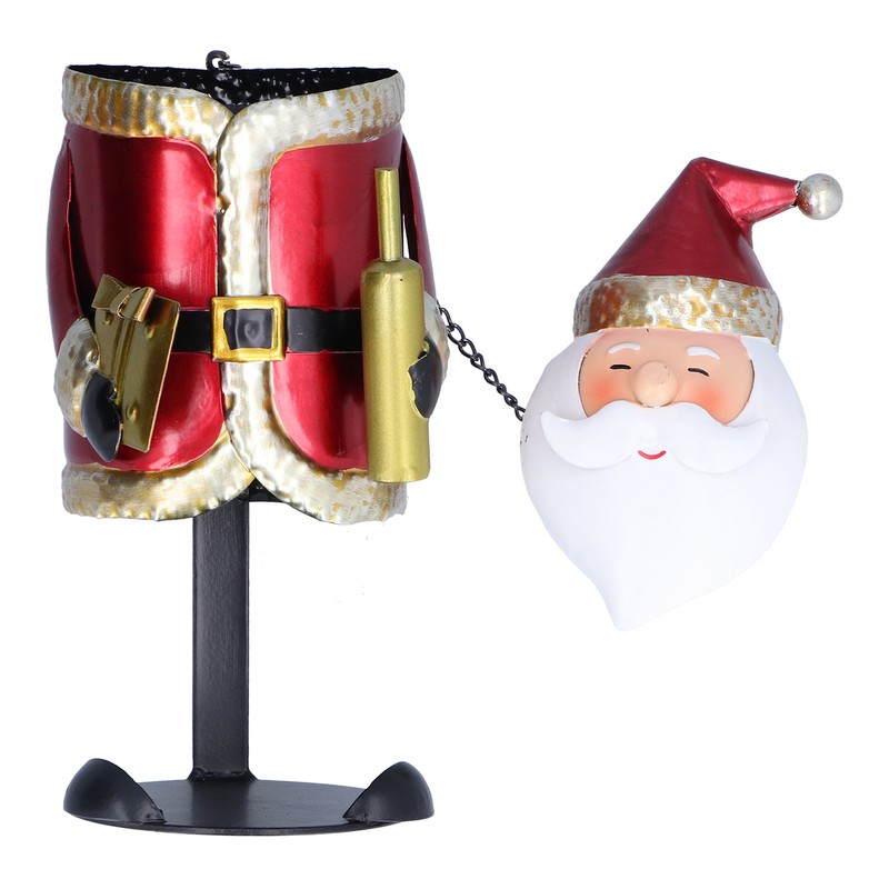 Santa Claus Wine Rack Innovative Dinning Table Decoration Ornament for