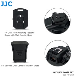JJC Hot Shoe Cover with Flash Foot Connection Protective Cap Kit for Canon EOS R3 R5C R6II R7 R8 R10 R50 Keeps the Built-in Flash and Flash Base Protected from Dust and Stains