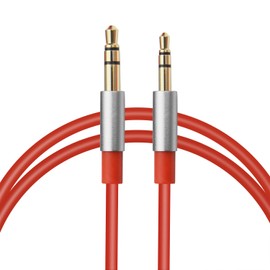 2.5mm to 3.5mm Male to Male Converter Super Slim Plug Gold Plated Stereo Aux Cable By WYVERN AUDIO (1.5m)
