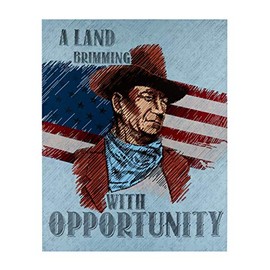 Riley Blake Americana John Wayne 36" Panel Blue, Fabric by the Yard
