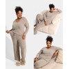 TIYOMI Ladies Plus Size Khaki 4X Sweater Outfits Long Sleeve