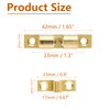 Uenhoy 10 Pcs Solid Brass Cabinet Door Catch, Dual Ball