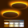 zemty 9 Inch LED Ceiling Light with Night Light 1800K,