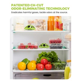 Purriko Fridge Deodorizer,Last up to 10 Years,Refrigerator Odor Eliminator,Fridge Smell Eliminator,More Effective than Baking Soda and Bamboo Charcoal Air Purifying Bags,Green