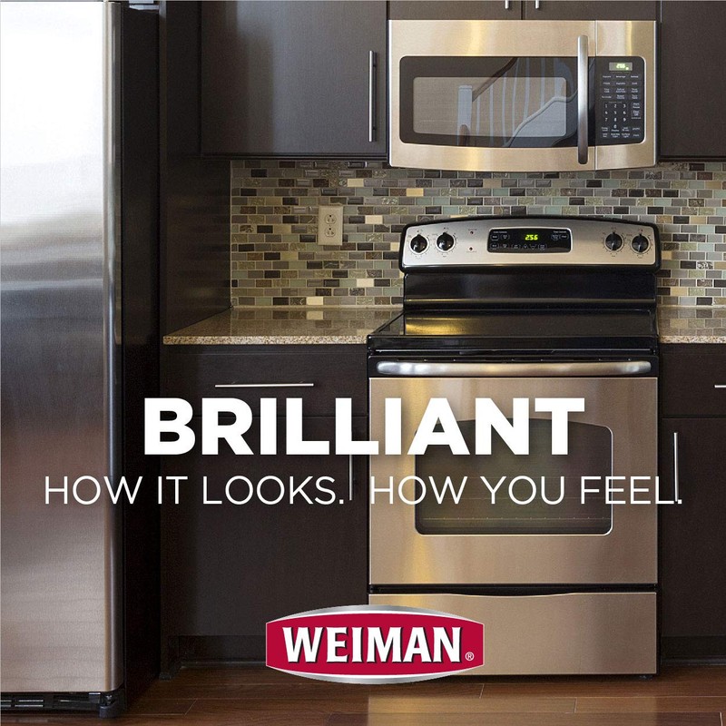 Weiman Stainless Steel Cleaner and Polish Trigger Spray - Protects