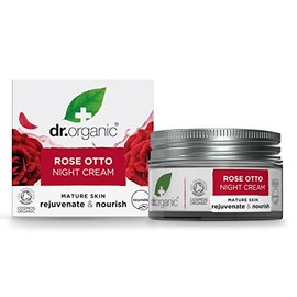 Dr Organic, Rose Otto Night Cream , Natural , Vegan, Cruelty Free , Paraben & SLS Free , Restoring, 50ml