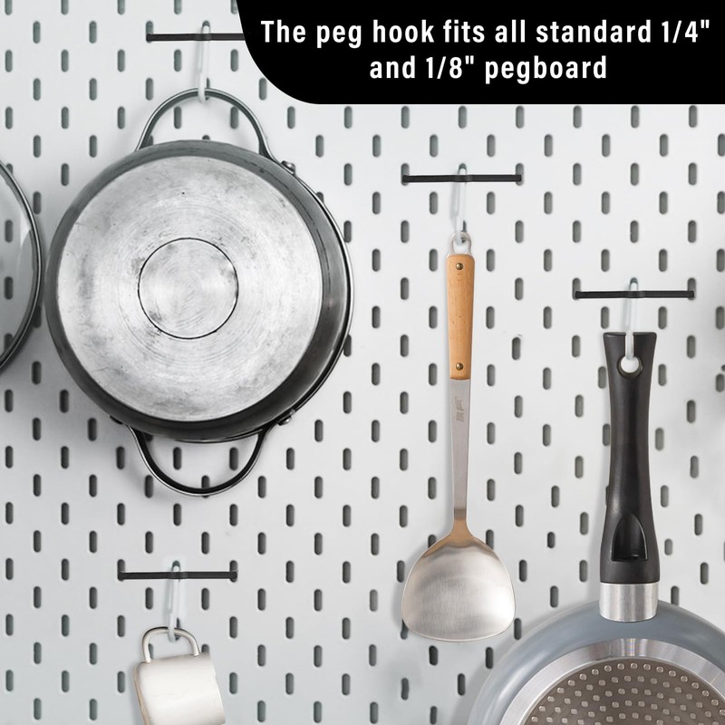 AccEncyc Black Peg Locks Plastic Pegboard Hook Locks Pegboard Display