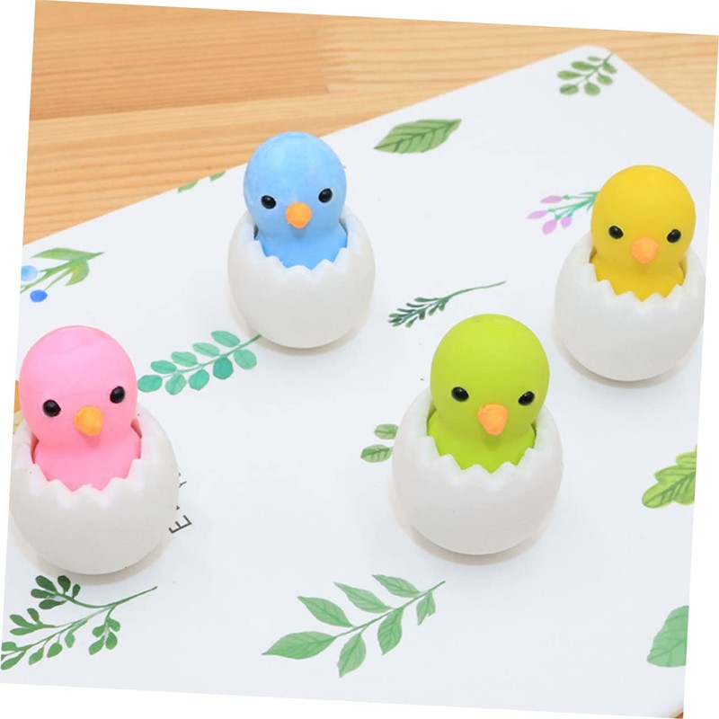 Operitacx 24pcs Shell Chick Eraser Erasers for Fun Mini Rabbit