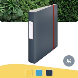 Leitz 180 Active Lever Arch File, 350 Sheet Capacity, 65 mm Spine, Cosy Range, A4, Velvet Grey, 10390089