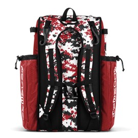 Boombah Catchers Superpack Bat Bag Digital Camo Red/Black - 23-1/2" x 13-1/2" x 9-1/2" - Multiple Colors - Holds 4 Bats - Backpack Version (no Wheels)