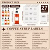 Nuogo 6 Pcs Coffee Syrup Dispenser Set 750ml, 500ml, 300ml,