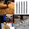 HUHAO 5pcs V Router Bits 20-90 Degree Engraving Bits 1/8