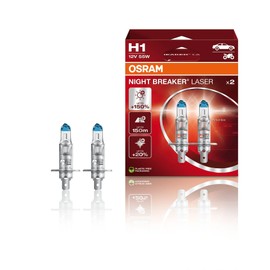 H1: Osram 64150NL-2HB Night Breaker Laser Halogen Bulbs | Eco Pack | Pack of 2