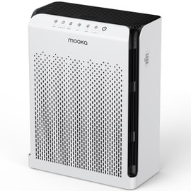 Air Purifiers for Home Large Room up to 2200ft², MOOKA Air Purifier for Home Pets Bedroom with ECO Mode & Fragrance, H13 HEPA Air Filter Cleaner for Pet Hair Dander Smoke Dorm Room Office, M200L