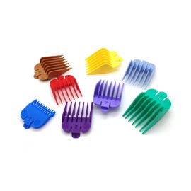 8PCS Professional Hair Clipper Guide Combs, Colorful Limit Comb Set Hair Cutting Guide Replace Comb for Hair Clippers/Trimmers