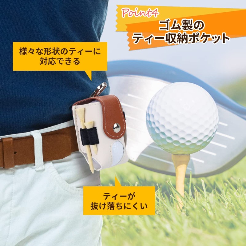 IMOK Golf Ball Case for Men Women Green Fork Golf