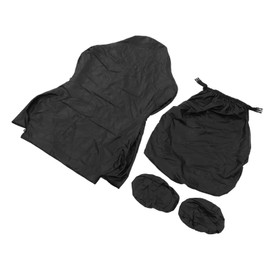 Cocoarm Dehnbare Hochelastizität PU Leder-Spielstuhlabdeckungen mit Umfassender Schutz, Mehrzweckverbrauch für Heimbüro, Schwenkstuhl, Schwarz, Wasserfest, Neu Dekorieren (BLACK)