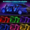 Car LED Interior Strip Lights, TEKSHINNY RGB Car Interior LED