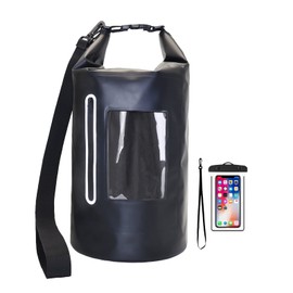 Hodufy Faraday Dry Bag Tote Tasche 15L & wasserdichte Handyhülle,Faraday Bag Laptop & Tablets,Innere Doppelschicht Blocker Tuch wasserdichte Tasche für EMP-Schild von Elektronischen Geräten Signal.