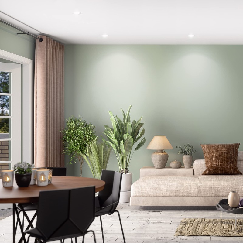 ledscom.de 6 pcs. recessed Ceiling Frame CIRC, Round, swivelling, White