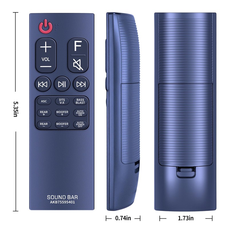 AKB75595401 Remote Control Replacement fit for LG Soundbar SK5Y SK5R
