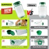 SURPRIZON Salad Jar with Side Opening, Leakproof Mason Jar Container,