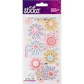 Sticko Sticker Vellum Crazy Daisies (20 Piece) SPVM38, Other