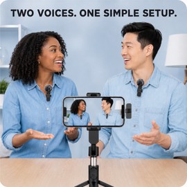 Wireless Lavalier Microphone for Video Recording - Compact Clip-On Audio for Livestreaming, Gaming, and Mobile Content