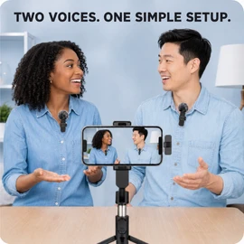 Wireless Lavalier Microphone for Video Recording - Compact Clip-On Audio for Livestreaming, Gaming, and Mobile Content
