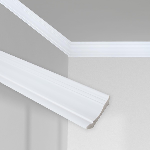 Hungbak Ceiling Crown Molding Trim for Home Decor, 96" Long