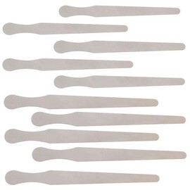 10Pack Stainless Steel Tongue Depressor Resistance to Acid Corrosion for Inspection of The Mouth and Throat Used at Hospitals Clinics and Beauty Salons 16MM18MM