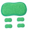 Baluue 2sets Convenient Scrub Sponge Compact Dish Sponges Yellow Cleaning