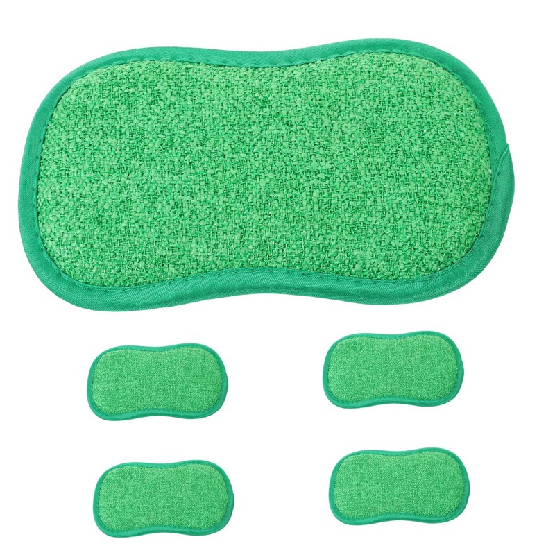 Baluue 2sets Convenient Scrub Sponge Compact Dish Sponges Yellow Cleaning