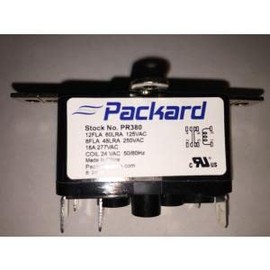 Packard PR380 Fan Relay 24 VAC Coil Voltage SPST NO NC Contacts