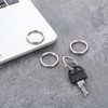 Pack of 5 Robust Titanium Alloy Key Rings for Keys,
