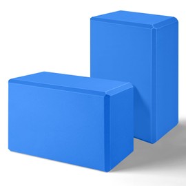 Bloques de yoga 2024, paquete de 2 unidades, bloque de yoga de espuma EVA, sin látex, bloques de ejercicio antideslizantes, accesorios de yoga para pilates, meditación, equilibrio, estiramiento y