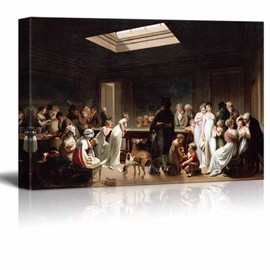 Game of Billiards by Louis Leopold Boilly Giclee Canvas Prints Wrapped Gallery Wall Art | Stretched and Framed Ready to Hang - 12"x 18"