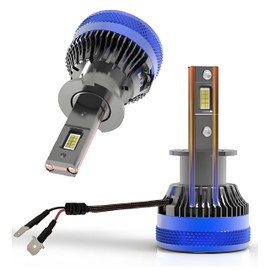 CHOPDARK H3 LED Bulbs H3C H3LL Fog Lamp Super Bright 110W 30000Lm 6500K Cool White Built-in Fan and 2 Thermally Conductive Copper Tubes Compatible with 12V Cars and 24V Trucks 2pcs