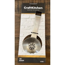CraftKitchen Ice Scoop Barware Collection 80386 Stainless Steel. 3” Diameter