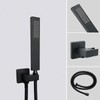 Wall Mounted Shower Set Black High Pressure Shower Head with